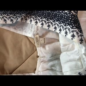 J. Crew Tops - White tank top with design on straps J. Crew Tops - White tank top with design on straps
